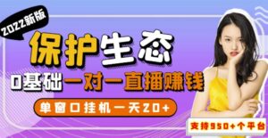 最新版保护生态一对一聊天全自动挂机单窗一天20+支持950+平台-个人经验技术分享