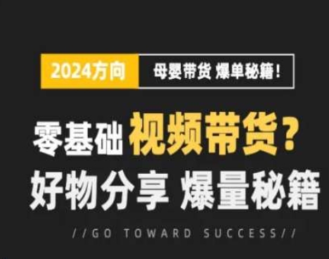 图片[1]-短视频母婴赛道实操流量训练营，零基础视频带货，好物分享，爆量秘籍-个人经验技术分享