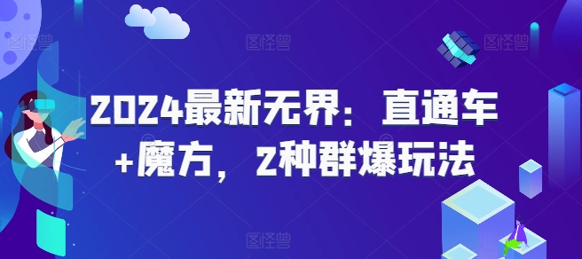 图片[1]-2024最新无界：直通车+魔方，2种群爆玩法-个人经验技术分享