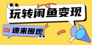 从0到1系统玩转闲鱼变现，教你核心选品思维，提升产品曝光及转化率-15节-个人经验技术分享