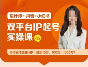 双平台IP起号实操营，教你如何靠打造设计IP，赚到10万、100万、1000万?-个人经验技术分享