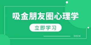 朋友圈吸金心理学：揭秘心理学原理，增加业绩，打造个人IP与行业权威-个人经验技术分享