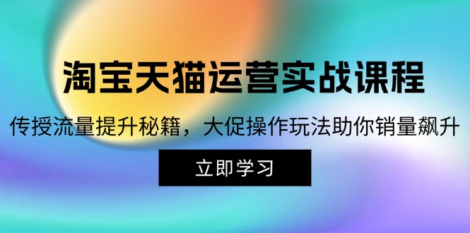 图片[1]-淘宝&天猫运营实战课程，传授流量提升秘籍，大促操作玩法助你销量飙升-个人经验技术分享