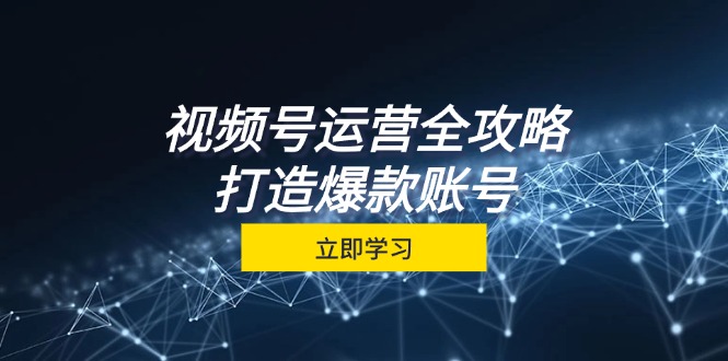 图片[1]-视频号运营全攻略，从定位到成交一站式学习，视频号核心秘诀，打造爆款-个人经验技术分享