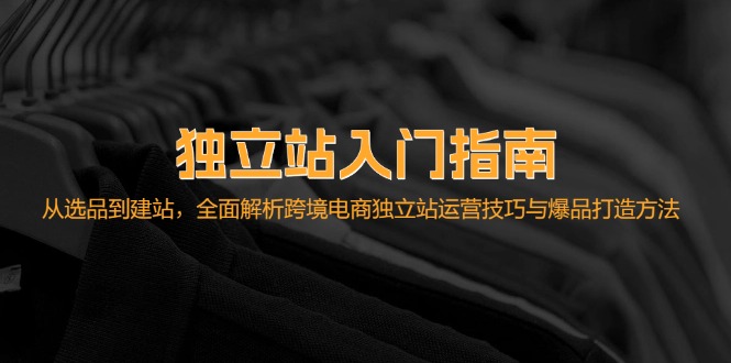 图片[1]-独立站入门指南：从选品到建站，全面解析跨境电商独立站运营技巧与爆品…-个人经验技术分享