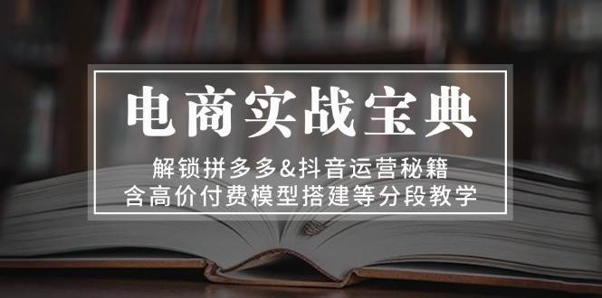 图片[1]-电商实战宝典 解锁拼多多&抖音运营秘籍 含高价付费模型搭建等分段教学-个人经验技术分享